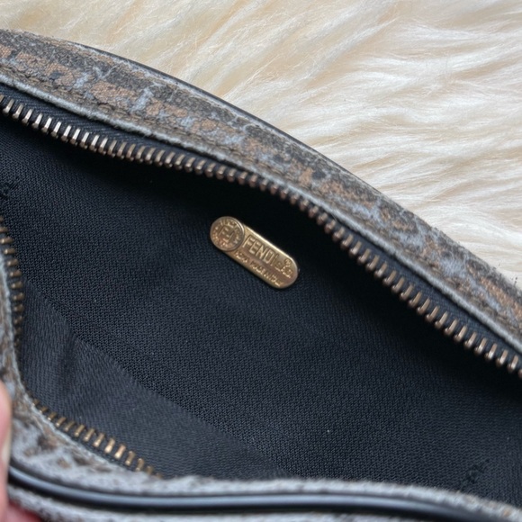 Fendi Vintage Pequin Crossbody Coated Canvas Small 7x6x1,5 - Picture 7 of 10